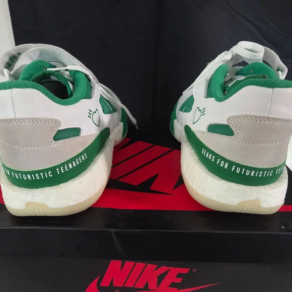 Size 12 - adidas Forum Low White Green Gum Great Looking Shoe! - Picture 8 of 9